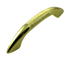Polished Brass Striped Handle (MNG12614)