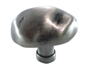 Satin Antique Silver Potato Knob (MNG14211)