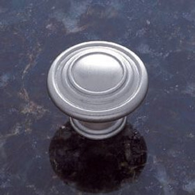 Satin Nickel Finish 1 1/4" Ringed Dome Knob(JVJ66246)