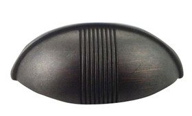 Oil Rubbed Bronze Striped Bin Pull (MNG13613)