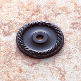 Oil Rubbed Bronze Finish 1 1/2" Dia. English Rope Back Plate(JVJ86920)