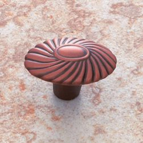 World Bronze Finish 1 9/16" Oval Fluted Knob(JVJ69512)