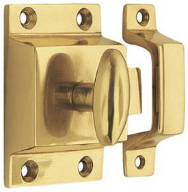 Nostalgic - Brass Flush Catch in Polished Brass (701042)