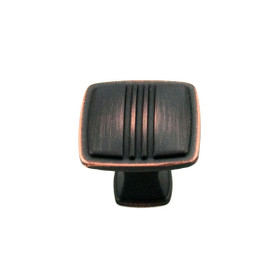 1 1/4" x 1 1/4" Square Knob w/ Middle Lines (RKICK161VB)