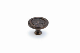 Knob, Round, Dark Glaze, 1 1/2" dia. (SCH-859-DG)