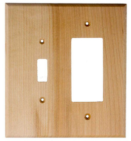 Rustic 2 Blank Switch Plate - Finished Juniper (682502)