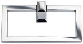 Sutton Place Polished chrome 6.63 In Towel Ring