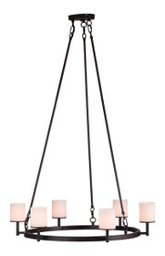 Ceiling Lamps - Odessa Ceiling Lamp in Rust Black & Frosted White (98264)