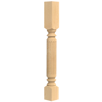 35-1/4" Roman Classic Fluted Kitchen Table Leg