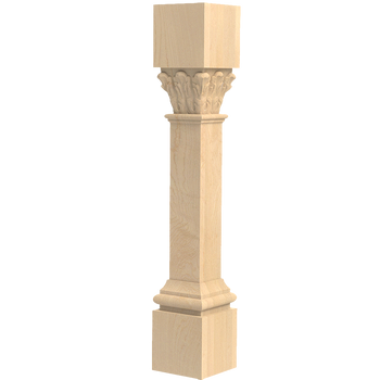 35-1/4" Ionic Acanthus Kitchen Island Post Leg