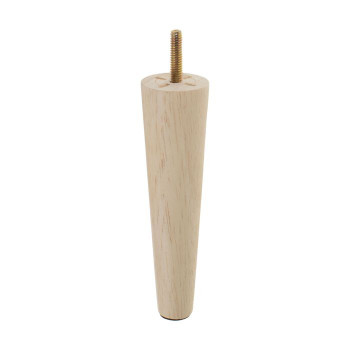 6" Round Tapered Wood Furniture Leg