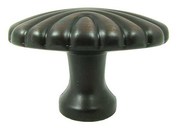 1-5/8" Oval Tuscany Knob - Oil-Rubbed Bronze