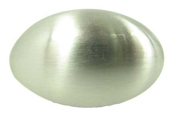 1-1/2" Oval York Knob - Satin Nickel