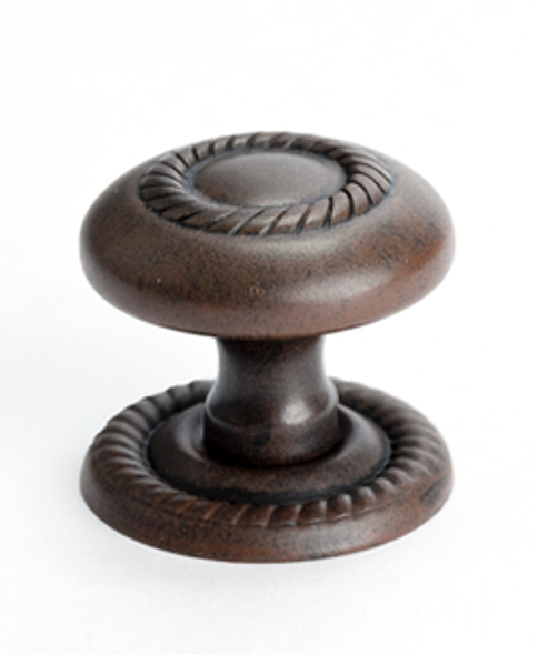 1-1/4" Dia. Advantage Plus 4 Round Rope Knob - Rust Glaze