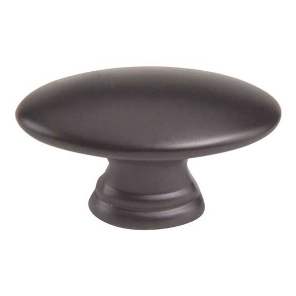 1-1/2" Oval Small Egg Knob - Aged Bronze