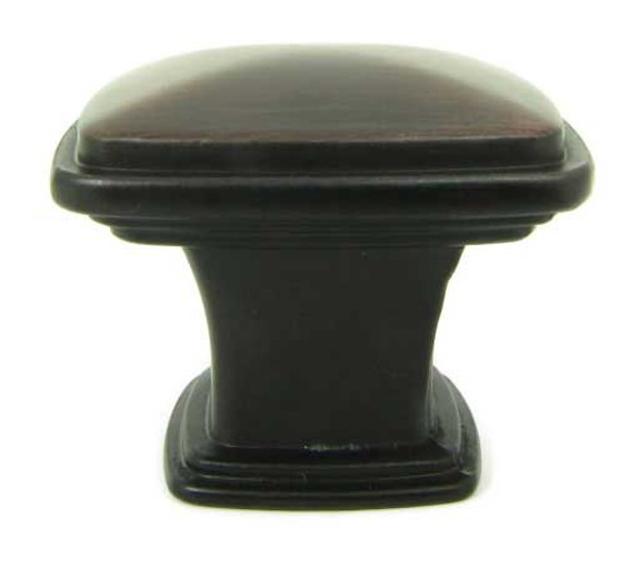 1-1/4" Square Providence Knob - Oil-Rubbed Bronze