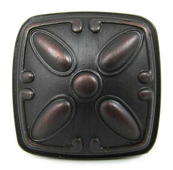 1-1/4" Square Edinborough Knob - Oil-Rubbed Bronze