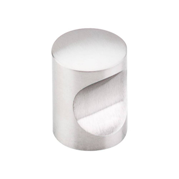 3/16" Dia. Indent Knob - Brushed Stainless Steel