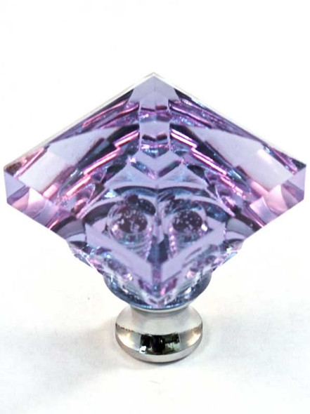 1-1/4" Square Alex Crystal Knob