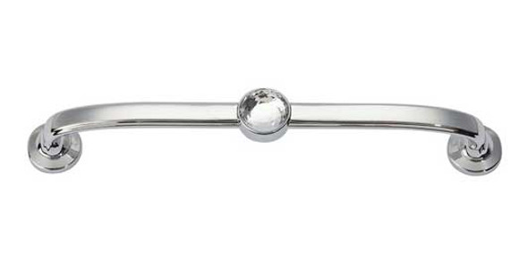 128mm CTC Crystal Bracelet Pull - Polished Chrome