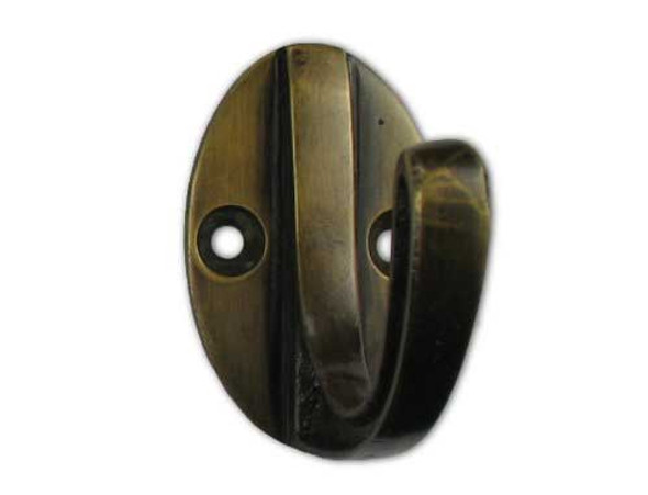 1-3/4" Oval Back Carved Side Hook