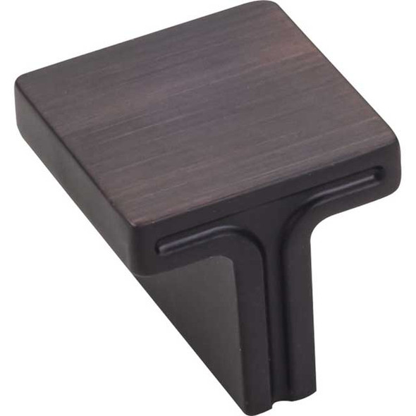 1-1/8" Square Anwick Knob - Brushed Oil Rubbed Bronze
