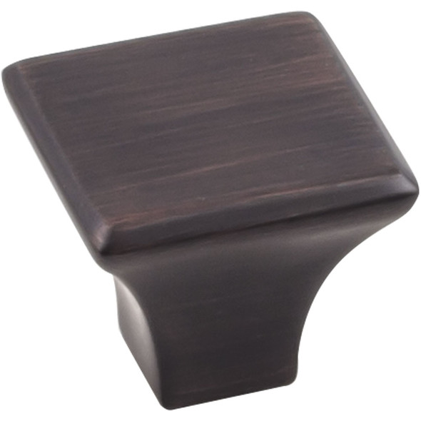 1-1/8" Square Marlo Knob - Brushed Oil Rubbed Bronze