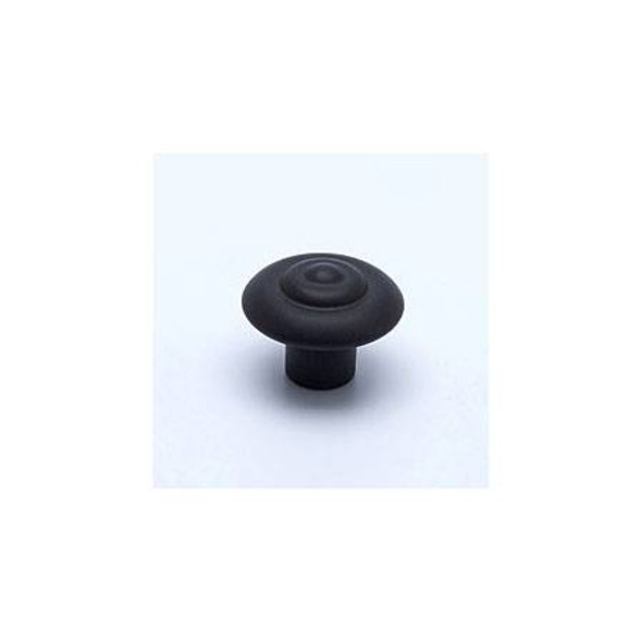 1-1/4" Dia. Knob - Satin Black