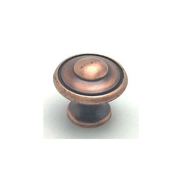 1-3/16" Dia. Knob - Brushed Antique Copper