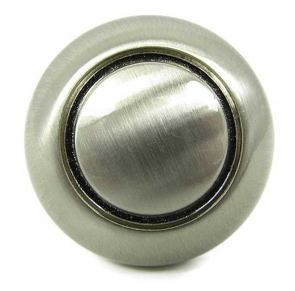 1-1/4" Dia. Round Ring Manhatten Knob - Satin Nickel