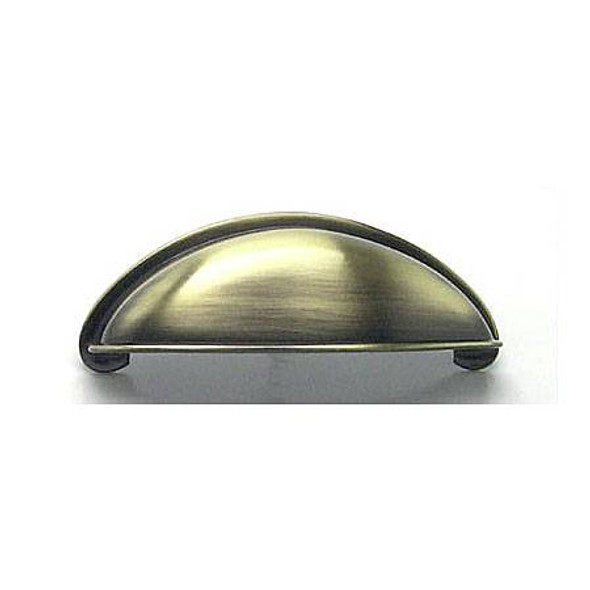 64mm CTC Moderno Cup Pull - Brushed Antique Brass