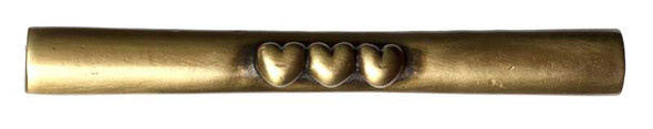 3" CTC Heart Pull - Antique Brass