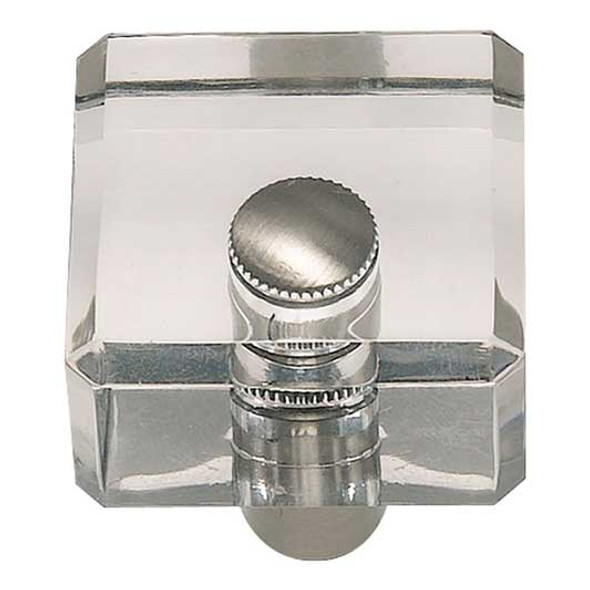 1-1/4" Square Optimism Knob - Brushed Nickel