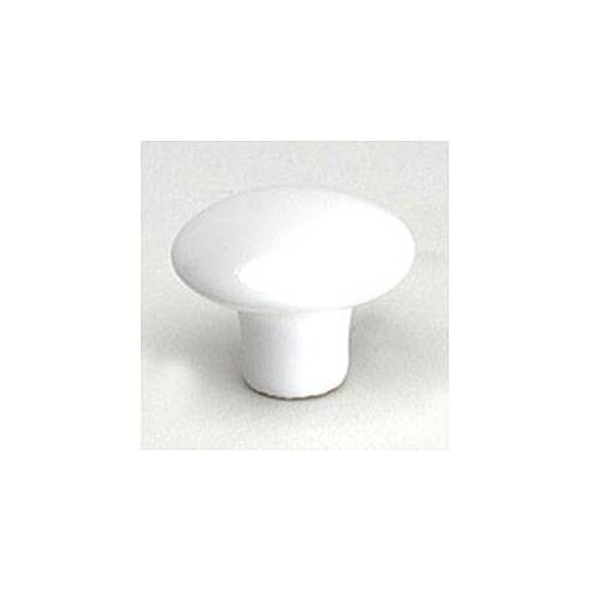 1-3/8" Dia. Ceramic Knob - White