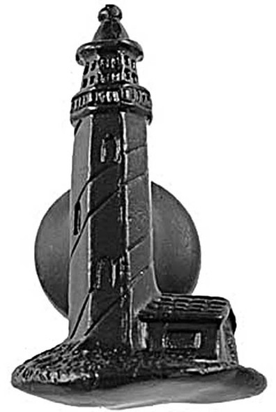 1-1/4" Lighthouse Knob - Black