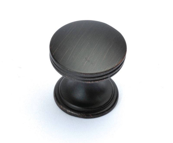 1" Dia. American Diner Cabinet Knob - Vintage Bronze