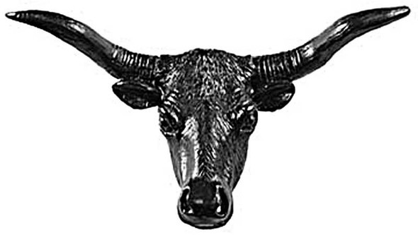 4" Longhorn Knob - Black