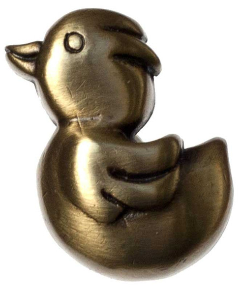 1" Kids Duck Knob - Antique Brass