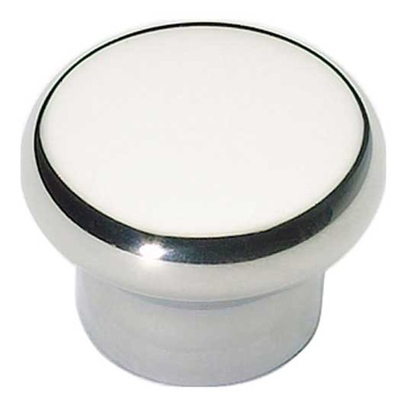 1-1/4" Dia. Round Knob - Polished Stainless Steel
