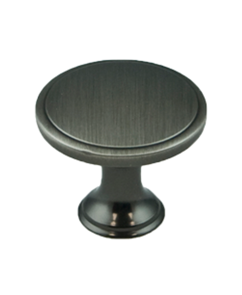 1-1/4" Dia. Knob - Brushed Tin