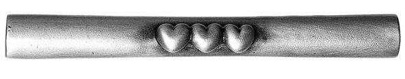 3" CTC Heart Pull - Pewter