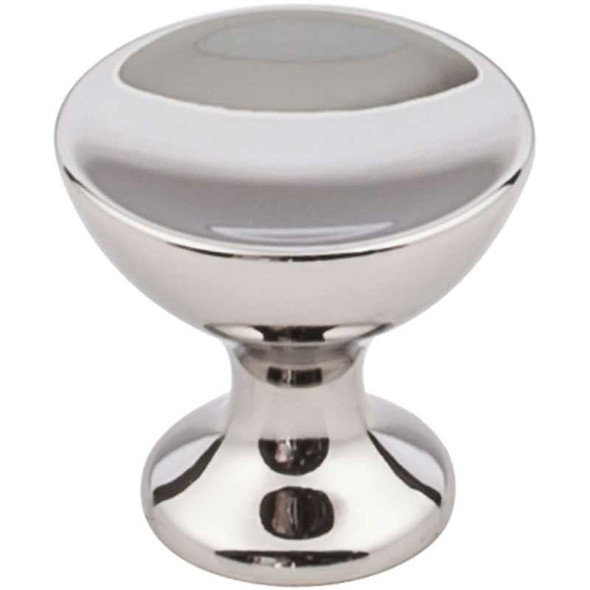 1-1/4" Dia. Rae Round Knob - Polished Nickel