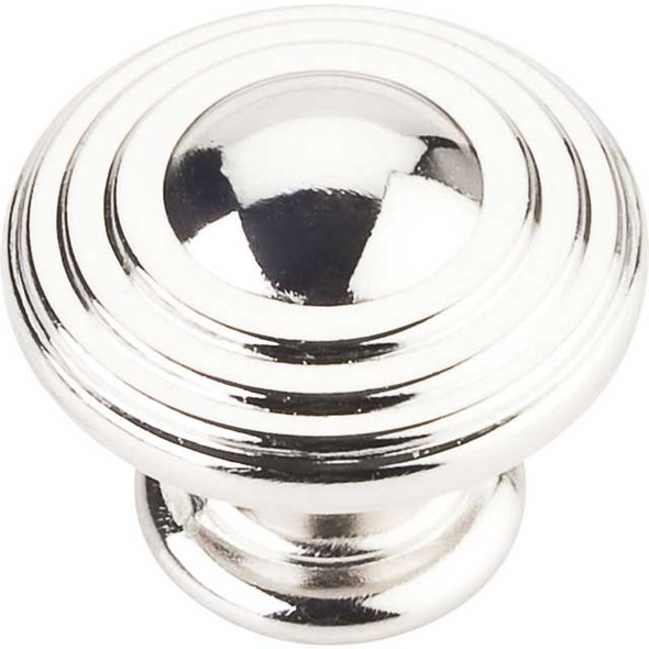 1-1/4" Dia. Bremen Round Ring Knob - Polished Nickel