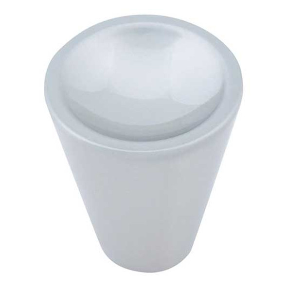 1" Dia. Round Dap Cone Knob - Brushed Nickel