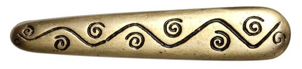 2-1/2" CTC Swirl Pull - Antique Brass