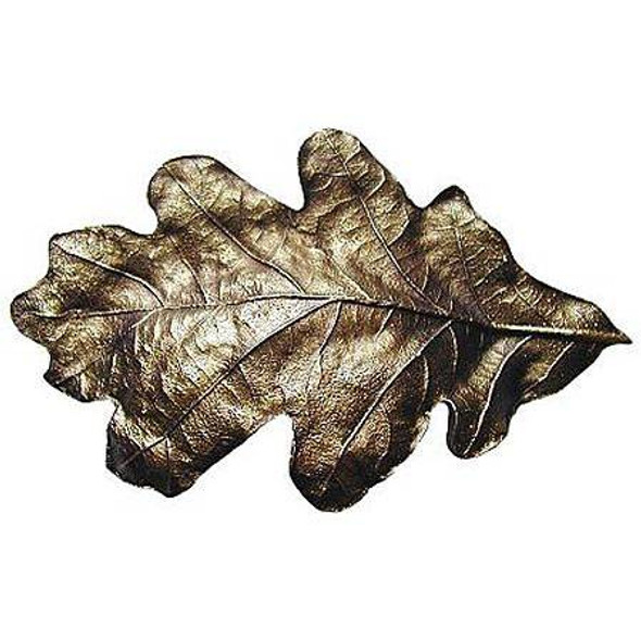 3" CTC Oak Leaf Cup Pull - Antique Brass