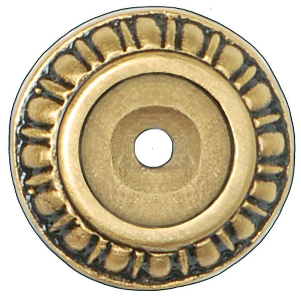 1-1/8" Dia. Kensington Backplate - 24K Satin Gold