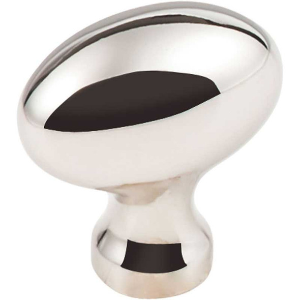 1-9/16" Lyon Oval Knob - Polished Nickel