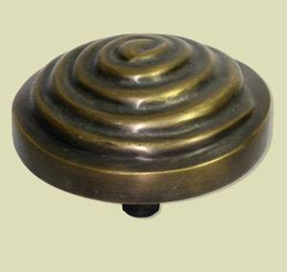 3" Dia. Spiral Front Knob