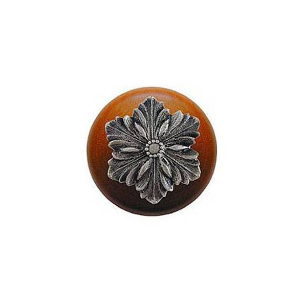 1-1/2" Dia. Opulent Flower / Cherry Knob - Satin Nickel